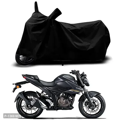 Classic Waterproof Bike Body Cover For Suzuki Gixxer 250 BS6 Special Used For Dust Particle-Sun UV Rays-Water Drop(Black)