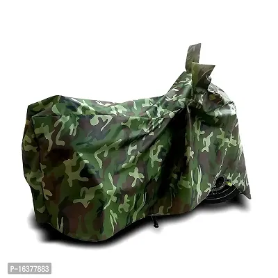 MITHILA MART?-Jawa Standardv Cover Water Resistance/Dustproof/UV Protection/Indor/Outdor and Parking Comfertable with All Varients Full Body Protection (Green Military Color)-thumb3