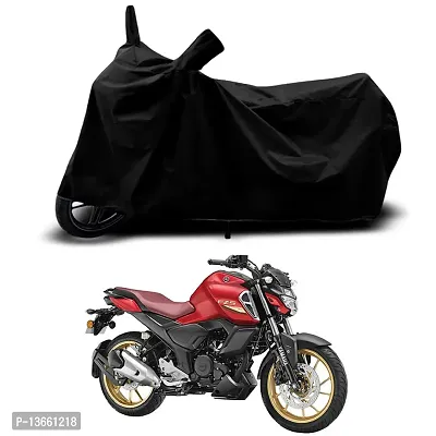 Classic Waterproof Bike Body Cover For Yamaha FZS-FI V3 DLX Special Used For Dust Particle-Sun UV Rays-Water Drop(Black)