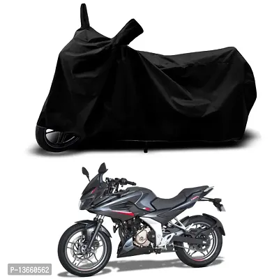 Classic Waterproof Bike Body Cover For Bajaj Pulsar F250 STD Special Used For Dust Particle-Sun UV Rays-Water Drop(Black)-thumb0