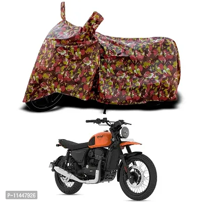 Waterproof Bike Cover For Yezdi Scrambler Dual Special Used For Dust Particle-Sun UV Rays-Water Drop-Indoor-Outdoor-Parking Full Body Protection(Army Multicolor)