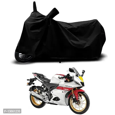 Classic Waterproof Bike Body Cover For Yamaha R15 V4 M World  Special Used For Dust Particle-Sun UV Rays-Water Drop(Black)