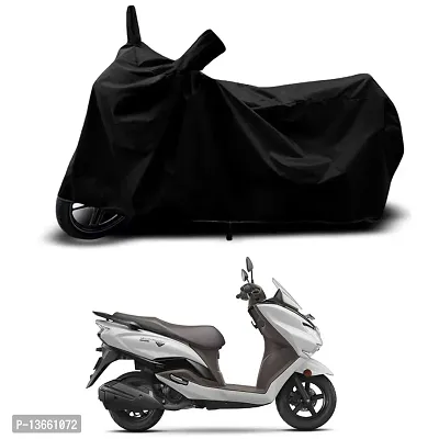 Classic Waterproof Scooty Body Cover For Suzuki Burgman Street BS6 Special Used For Dust Particle-Sun UV Rays-Water Drop(Black)