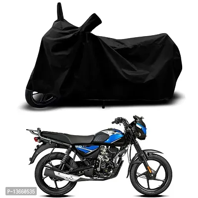 Classic Waterproof Bike Body Cover For Bajaj CT 110X Kick Start Special Used For Dust Particle-Sun UV Rays-Water Drop(Black)