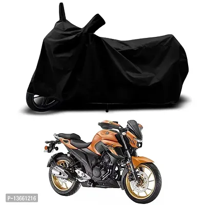 Classic Waterproof Bike Body Cover For Yamaha FZS 25 STD Special Used For Dust Particle-Sun UV Rays-Water Drop(Black)