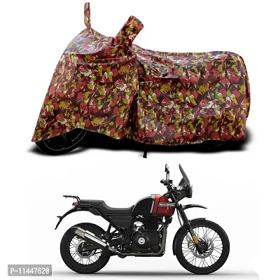 Waterproof Bike Cover For Royal Enfie Himalayan Rock Special Used For Dust Particle-Sun UV Rays-Water Drop-Indoor-Outdoor-Parking Full Body Protection(Army Multicolor)