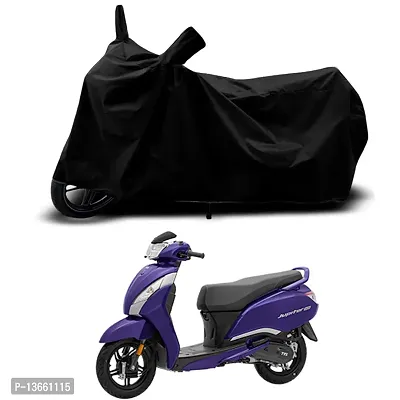 Classic Waterproof Scooty Body Cover For TVS Jupiter STD Special Used For Dust Particle-Sun UV Rays-Water Drop(Black)