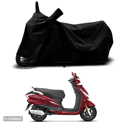 Classic Waterproof Scooty Body Cover For Hero Destini 125 STD Special Used For Dust Particle-Sun UV Rays-Water Drop(Black)-thumb0