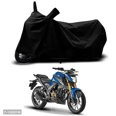 Classic Waterproof Bike Body Cover For Honda CB300F Deluxe Special Used For Dust Particle-Sun UV Rays-Water Drop(Black)