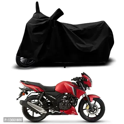 Classic Waterproof Bike Body Cover For TVS Apache RTR 160 Special Used For Dust Particle-Sun UV Rays-Water Drop(Black)