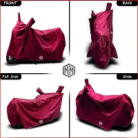 MITHILA MART?-Waterproof Bike Body Cover for Honda Shine BS-VI Special Used for Dust Particle-Sun UV Rays-Water Drop-Indoor-Outdoor and Parking [Maroon]-thumb1