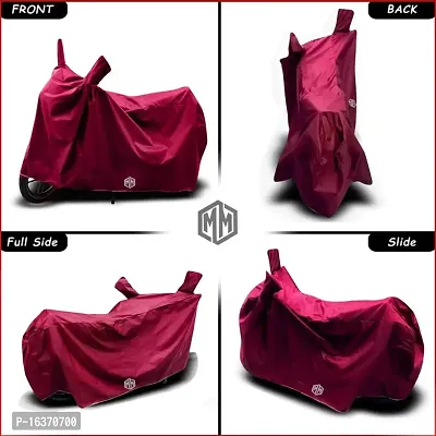 MITHILA MART?-Waterproof Bike Body Cover for Honda Shine BS-VI Special Used for Dust Particle-Sun UV Rays-Water Drop-Indoor-Outdoor and Parking [Maroon]-thumb2