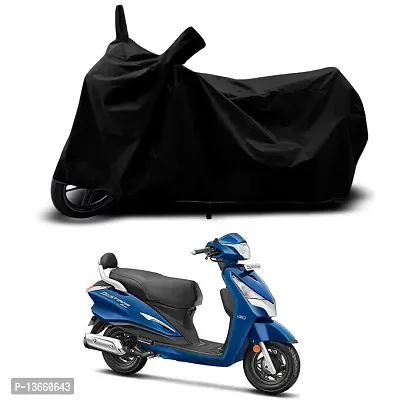 Classic Waterproof Scooty Body Cover For Hero Destini 125 Xtec Special Used For Dust Particle-Sun UV Rays-Water Drop(Black)-thumb0