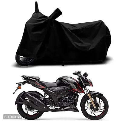 Classic Waterproof Bike Body Cover For TVS Apache RTR 200 4V ABS Special Used For Dust Particle-Sun UV Rays-Water Drop(Black)-thumb0