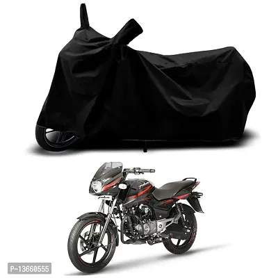 Classic Waterproof Bike Body Cover For Bajaj Pulsar 150 Special Used For Dust Particle-Sun UV Rays-Water Drop(Black)