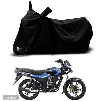 Classic Waterproof Bike Body Cover For Bajaj Platina 110 Special Used For Dust Particle-Sun UV Rays-Water Drop(Black)