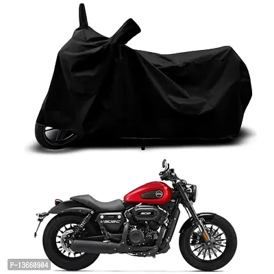 Classic Waterproof Bike Body Cover For Keeway V302C Glossy New Special Used For Dust Particle-Sun UV Rays-Water Drop(Black)