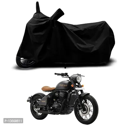 Classic Waterproof Bike Body Cover For Jawa Perak Special Used For Dust Particle-Sun UV Rays-Water Drop(Black)