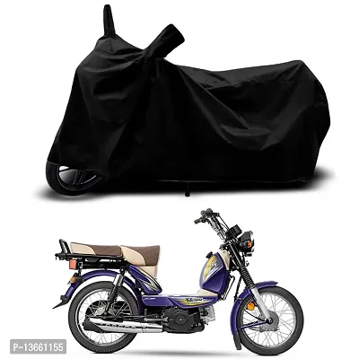 Classic Waterproof Scooty Body Cover For TVS XL100 Heavy Duty i Touch BS6 Special Used For Dust Particle-Sun UV Rays-Water Drop(Black)