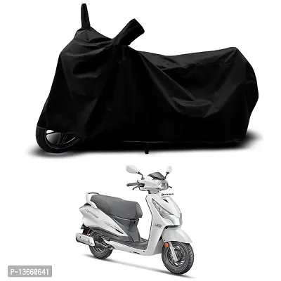 Classic Waterproof Scooty Body Cover For Hero Destini 125 LX  Special Used For Dust Particle-Sun UV Rays-Water Drop(Black)-thumb0