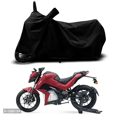 Classic Waterproof Bike Body Cover For Tork Kratos STD Special Used For Dust Particle-Sun UV Rays-Water Drop(Black)