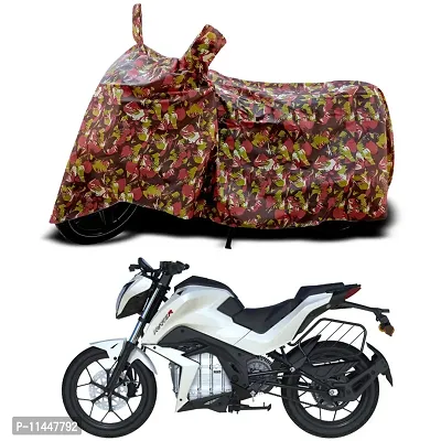 Waterproof Bike Cover For Tork Kratos R Special Used For Dust Particle-Sun UV Rays-Water Drop-Indoor-Outdoor-Parking Full Body Protection(Army Multicolor)