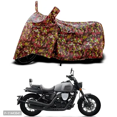 Waterproof Bike Cover For Keeway K-Light 250V Matte BS6 Special Used For Dust Particle-Sun UV Rays-Water Drop-Indoor-Outdoor-Parking Full Body Protection(Army Multicolor)