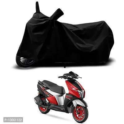 Classic Waterproof Scooty Body Cover For TVS NTORQ 125 Race Special Used For Dust Particle-Sun UV Rays-Water Drop(Black)