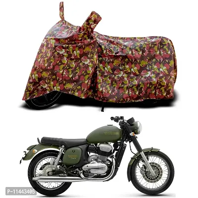 Waterproof Bike Cover For Jawa Forty Two Galactic Special Used For Dust Particle-Sun UV Rays-Water Drop-Indoor-Outdoor-Parking Full Body Protection(Army Multicolor)