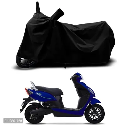 Classic Waterproof Scooty Body Cover For PURE EV ETrance+ Special Used For Dust Particle-Sun UV Rays-Water Drop(Black)