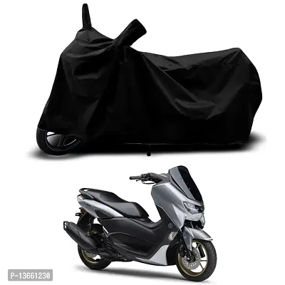 Classic Waterproof Scooty Body Cover For Yamaha NMax 155 BS6 Special Used For Dust Particle-Sun UV Rays-Water Drop(Black)