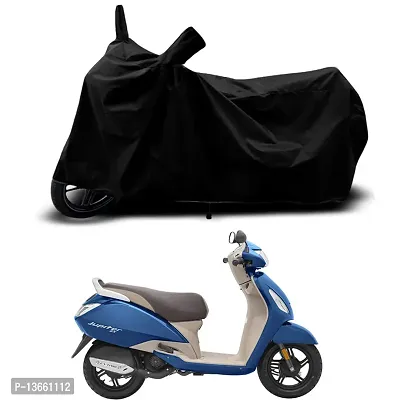 Classic Waterproof Scooty Body Cover For TVS Jupiter 125 old Special Used For Dust Particle-Sun UV Rays-Water Drop(Black)