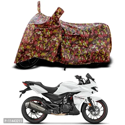 Waterproof Bike Cover For Hero Xtreme 200S BS6 Special Used For Dust Particle-Sun UV Rays-Water Drop-Indoor-Outdoor-Parking Full Body Protection(Army Multicolor)