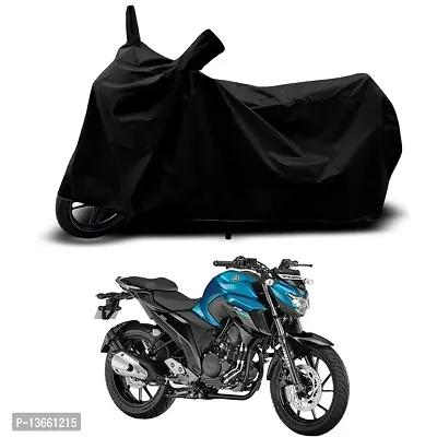 Classic Waterproof Bike Body Cover For Yamaha FZS 25 Special Used For Dust Particle-Sun UV Rays-Water Drop(Black)