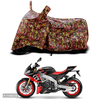 Waterproof Bike Cover For Aprilia Tuono V4 Factory Special Used For Dust Particle-Sun UV Rays-Water Drop-Indoor-Outdoor-Parking Full Body Protection(Army Multicolor)