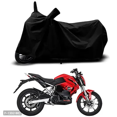 Classic Waterproof Bike Body Cover For Revolt RV Cafe Racer Special Used For Dust Particle-Sun UV Rays-Water Drop(Black)