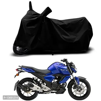 Classic Waterproof Bike Body Cover For Yamaha FZ-FI V3 Special Used For Dust Particle-Sun UV Rays-Water Drop(Black)