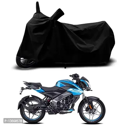 Classic Waterproof Bike Body Cover For Bajaj Pulsar NS 125 STD Special Used For Dust Particle-Sun UV Rays-Water Drop(Black)