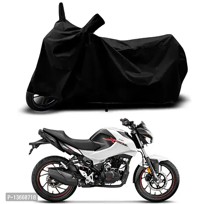 Classic Waterproof Bike Body Cover For Hero Xtreme 160R 2.0 Special Used For Dust Particle-Sun UV Rays-Water Drop(Black)