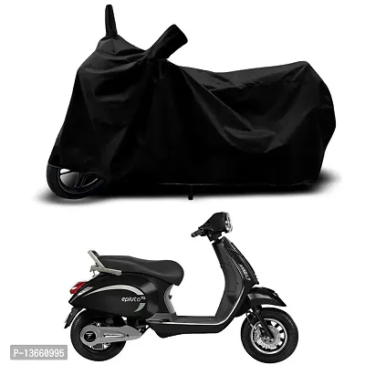 Classic Waterproof Scooty Body Cover For PURE EV Epluto 7G Special Used For Dust Particle-Sun UV Rays-Water Drop(Black)