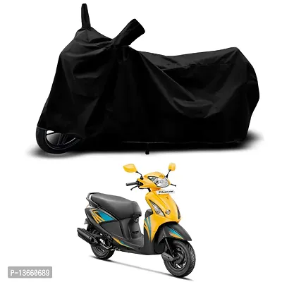 Classic Waterproof Scooty Body Cover For Hero Pleasure BS6 Special Used For Dust Particle-Sun UV Rays-Water Drop(Black)