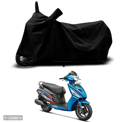 Classic Waterproof Scooty Body Cover For Hero Maestro Edge 110 Special Used For Dust Particle-Sun UV Rays-Water Drop(Black)-thumb0