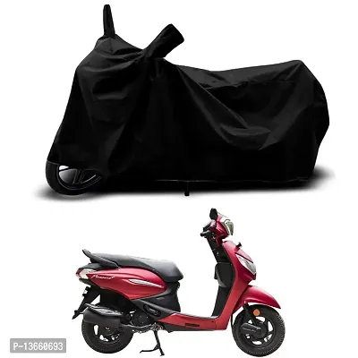 Classic Waterproof Scooty Body Cover For Hero Pleasure Plus XTEC Special Used For Dust Particle-Sun UV Rays-Water Drop(Black)