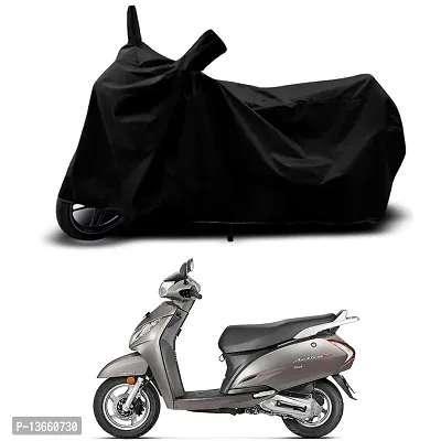 Classic Waterproof Scooty Body Cover For Honda Activa BS6 Special Used For Dust Particle-Sun UV Rays-Water Drop(Black)