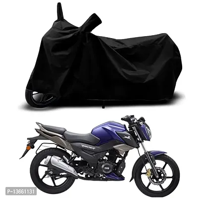 Classic Waterproof Bike Body Cover For TVS Raider Disc Special Used For Dust Particle-Sun UV Rays-Water Drop(Black)