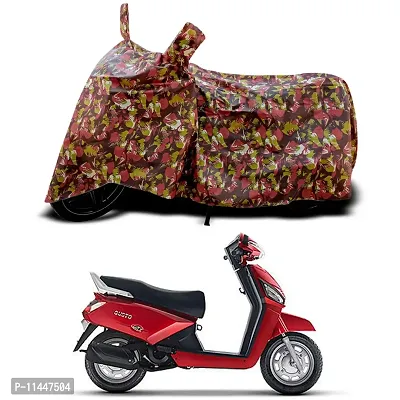 Waterproof Scooty Cover For Mahindra Gusto Special Used For Dust Particle-Sun UV Rays-Water Drop-Indoor-Outdoor-Parking Full Body Protection(Army Multicolor)