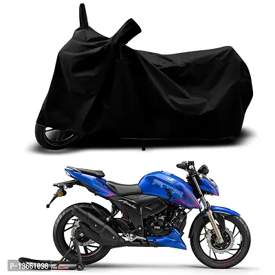 Classic Waterproof Bike Body Cover For TVS Apache RTR 180 Special Used For Dust Particle-Sun UV Rays-Water Drop(Black)