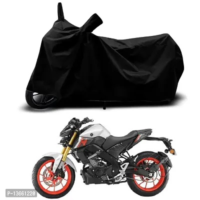 Classic Waterproof Bike Body Cover For Yamaha MT 15 V2 Special Used For Dust Particle-Sun UV Rays-Water Drop(Black)