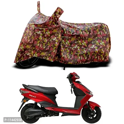 Waterproof Scooty Cover For Benling Falcon Special Used For Dust Particle-Sun UV Rays-Water Drop-Indoor-Outdoor-Parking Full Body Protection(Army Multicolor)-thumb0