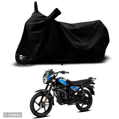 Classic Waterproof Bike Body Cover For Bajaj CT 110X Electric Start Special Used For Dust Particle-Sun UV Rays-Water Drop(Black)-thumb0